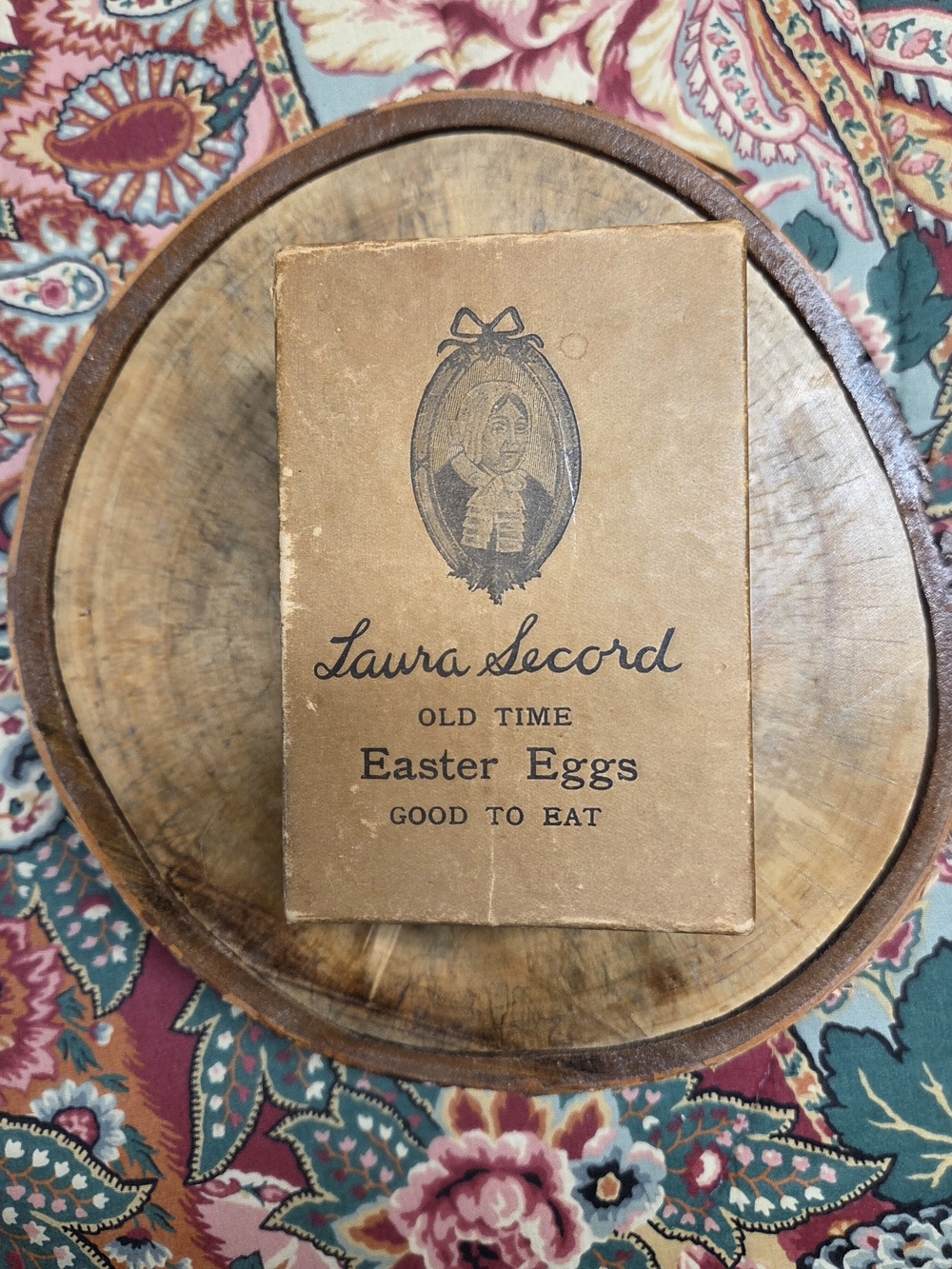 Vintage Laura Secord 'Old Time' Easter Eggs Cardboard Candy Box